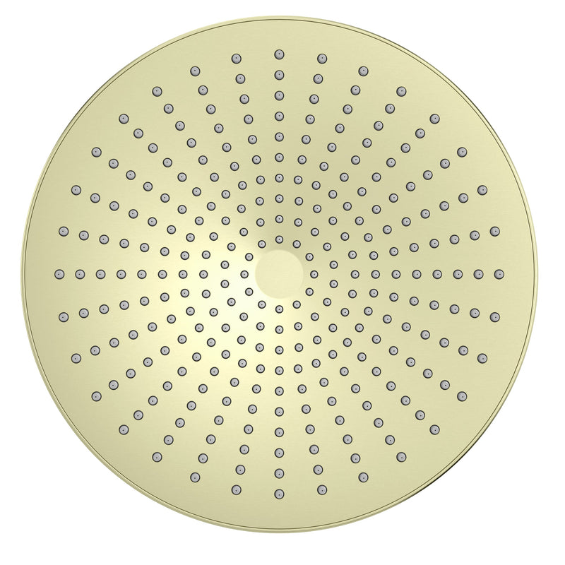 NERO OPAL ROUND SHOWER HEAD 250MM BRUSHED GOLD