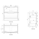 AULIC LOVINA HARVEST OAK 900MM SINGLE BOWL FREESTANDING VANITY