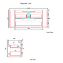 Aulic Curva Wall Hung Vanity 1200mm
