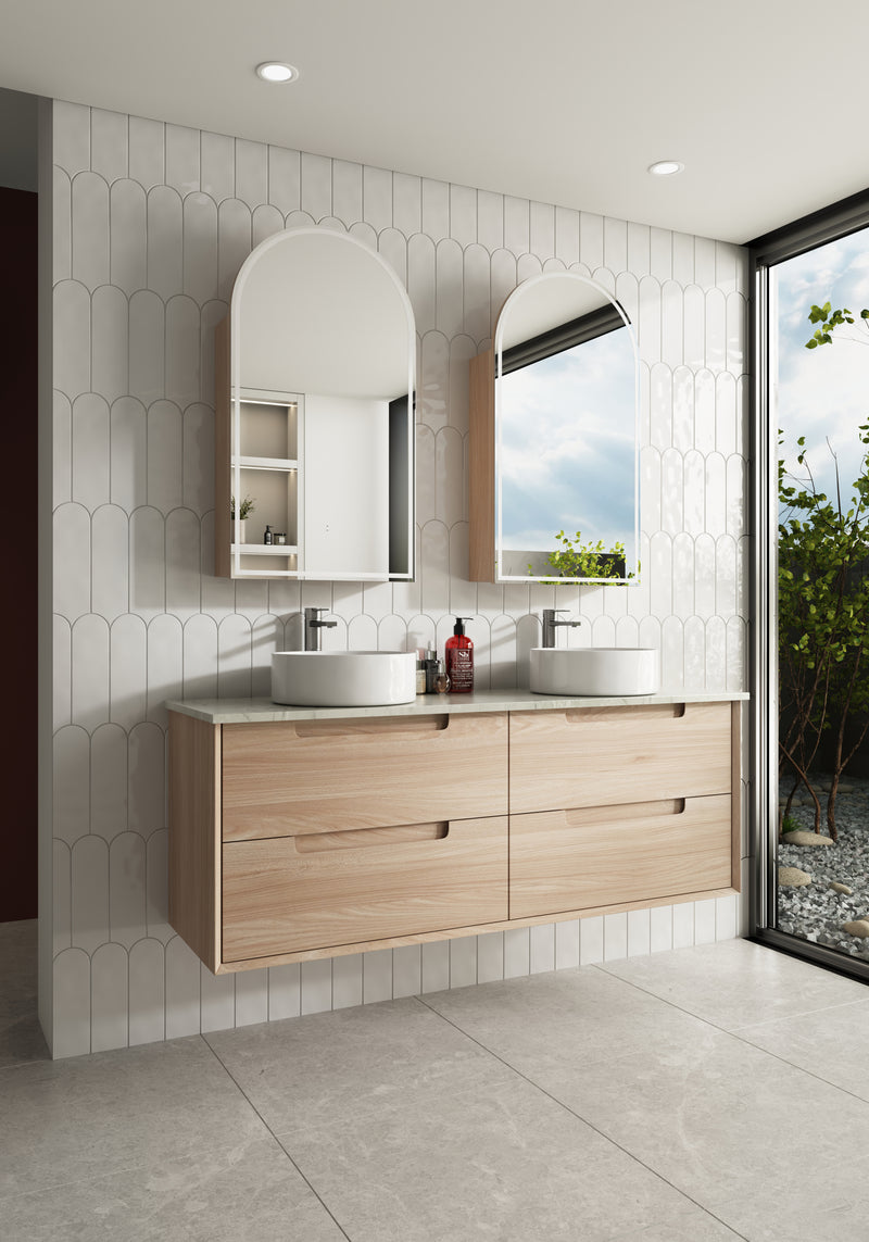 Aulic Ainsley Wall Hung Vanity 1500mm Double