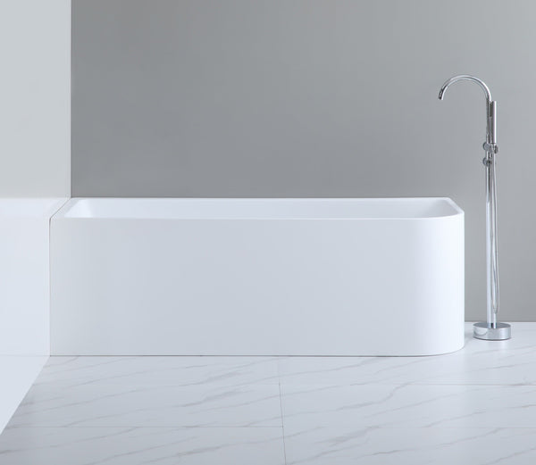 POSEIDON LEFT CORNER MULTI-FIT BATHTUB GLOSS WHITE (AVAILABLE IN 1400MM, 1500MM AND 1700MM)