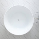 CETO COMO GROOVE FREESTANDING BATHTUB MATTE WHITE OVERFLOW 1280MM