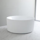 CETO COMO GROOVE FREESTANDING BATHTUB GLOSS WHITE 1280MM