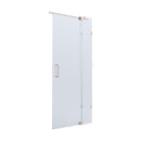 BELLA VISTA KENDRA FRAMELESS OVERLAPPED FRONT ONLY SHOWER SCREEN BRUSHED NICKEL
