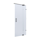BELLA VISTA KENDRA FRAMELESS OVERLAPPED FRONT ONLY SHOWER SCREEN GUN METAL