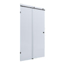 BELLA VISTA VICTORIA FRAMELESS SLIDING FRONT ONLY SHOWER SCREEN GUN METAL
