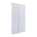 BELLA VISTA VICTORIA FRAMELESS SLIDING FRONT ONLY SHOWER SCREEN FRENCH GOLD