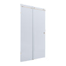 BELLA VISTA VICTORIA FRAMELESS SLIDING FRONT ONLY SHOWER SCREEN BRUSHED NICKEL