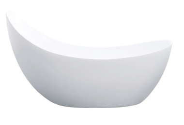 POSEIDON POSH FREESTANDING BATHTUB MATTE WHITE NON-OVERFLOW (AVAILABLE IN 1500MM AND 1685MM)