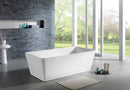 POSEIDON QUBIST FREESTANDING NF BATHTUB GLOSS WHITE (AVAILABLE IN 1400MM, 1500MM AND 1700MM)