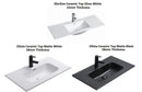 OTTI NOOSA MATTE WHITE 750MM SINGLE BOWL WALL HUNG VANITY