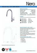 NERO DOLCE Pull-Out Sink Mixer with Vegie spray function