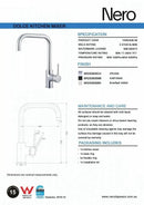 NERO DOLCE Square Shape Kitchen Mixer