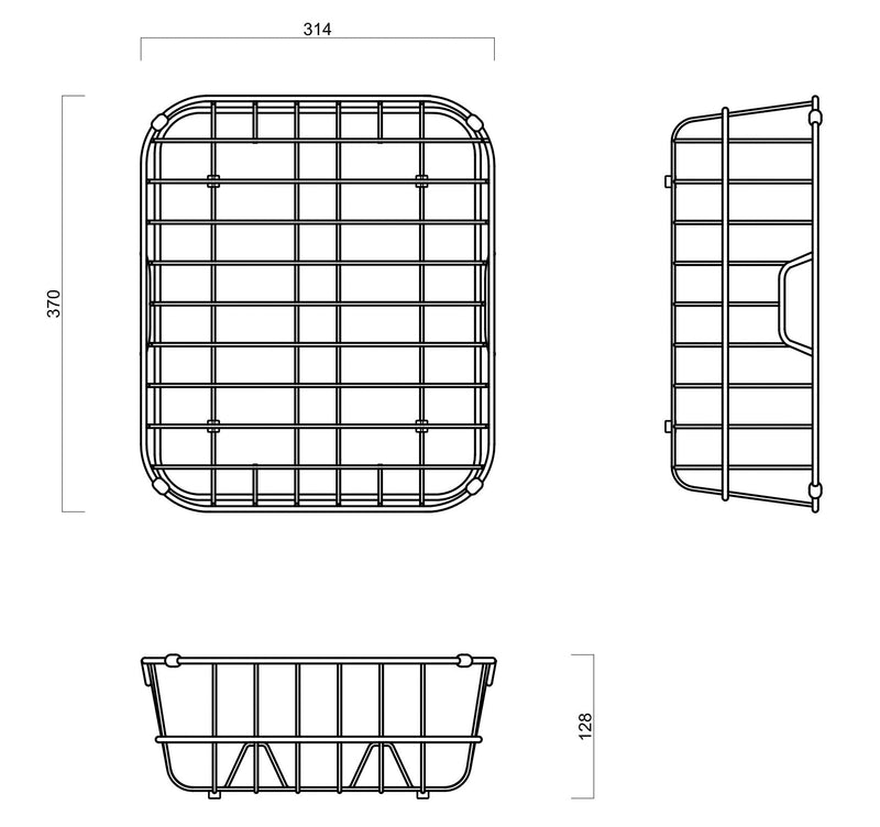 ABEY DISH RACK STAINLESS STEEL