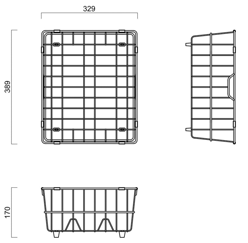 ABEY DISH RACK STAINLESS STEEL