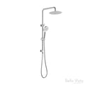 Bella Vista Mica Dual Shower Rail with Rain Fall Head - Round