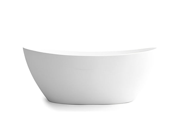 POSEIDON EVIE FREESTANDING BATH NF MATTE WHITE (AVAILABLE IN 1500MM AND 1660MM)