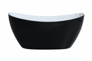 POSEIDON EVIE FREE STANDING BATHTUB GLOSS BLACK (AVAILABLE IN 1500MM AND 1660MM)