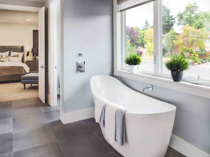 POSEIDON EVIE FREESTANDING BATH NF MATTE WHITE (AVAILABLE IN 1500MM AND 1660MM)