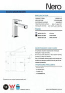 NERO ECCO Basin Mixer