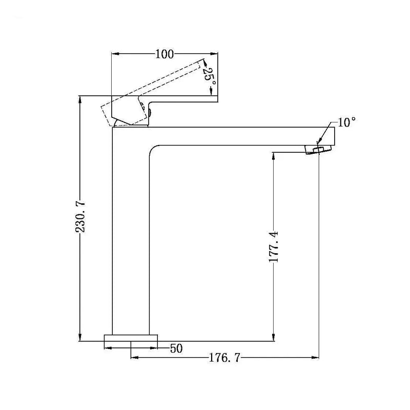 NERO ECCO Tall basin mixer