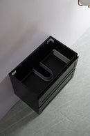 CETO FREMANTLE MATTE BLACK 750MM SINGLE BOWL WALL HUNG VANITY