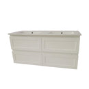 CETO FREMANTLE MATTE WHITE 1200MM DOUBLE BOWL WALL HUNG VANITY