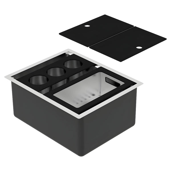 ABEY ALFRESCO PARTY 320 SINGLE BOWL KITCHEN SINK STAINLESS STEEL 380MM