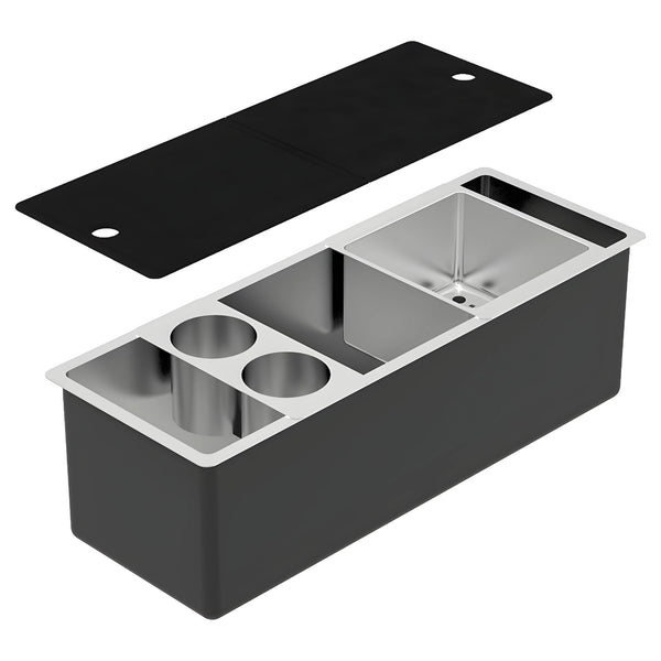 ABEY ALFRESCO PARTY 620 SINGLE BOWL KITCHEN SINK STAINLESS STEEL 660MM