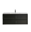 CETO FREMANTLE MATTE BLACK 1200MM SINGLE BOWL WALL HUNG VANITY