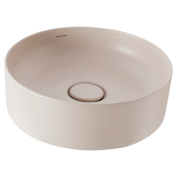 JOHNSON SUISSE VENEZIA ROUND COUNTER TOP BASINS SAND 390MM