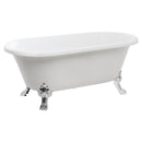 JOHNSON SUISSE COLONIAL FREESTANDING BATH ACRYLIC WHITE 1500MM