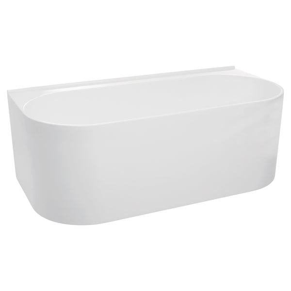 JOHNSON SUISSE VENEZIA WALL FACED FREESTANDING BATH GLOSS WHITE 1660MM