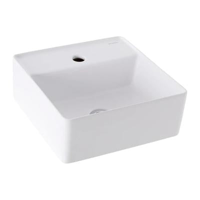 JOHNSON SUISSE VENEZIA SQUARE 1TH COUNTER TOP BASINS WHITE 350MM