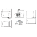 Johnson Suisse Avanzo Smart Toilet Wall Faced Rimless Suite