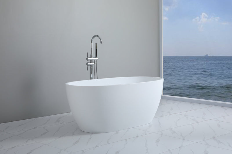 POSEIDON STELLA FREE STANDING BATHTUB GLOSS WHITE (AVAILABLE IN 1500MM AND 1700MM)