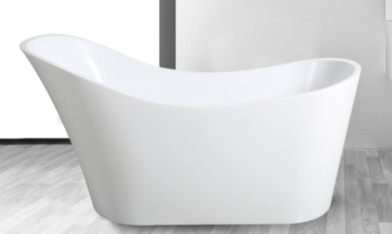 POSEIDON BEVEL FREE STANDING BATH NF GLOSS WHITE (AVAILABLE IN 1400MM, 1500MM AND 1700MM)