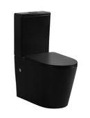 POSEIDON AVIS RIMLESS BACK TO WALL TOILET SUITE MATTE BLACK