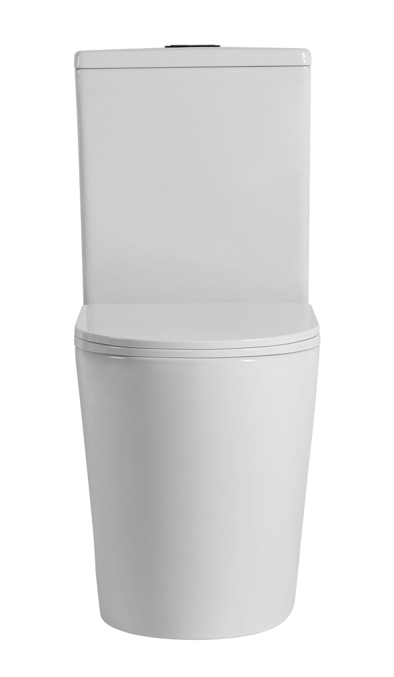 POSEIDON AVIS RIMLESS BACK TO WALL TOILET SUITE MATTE WHITE