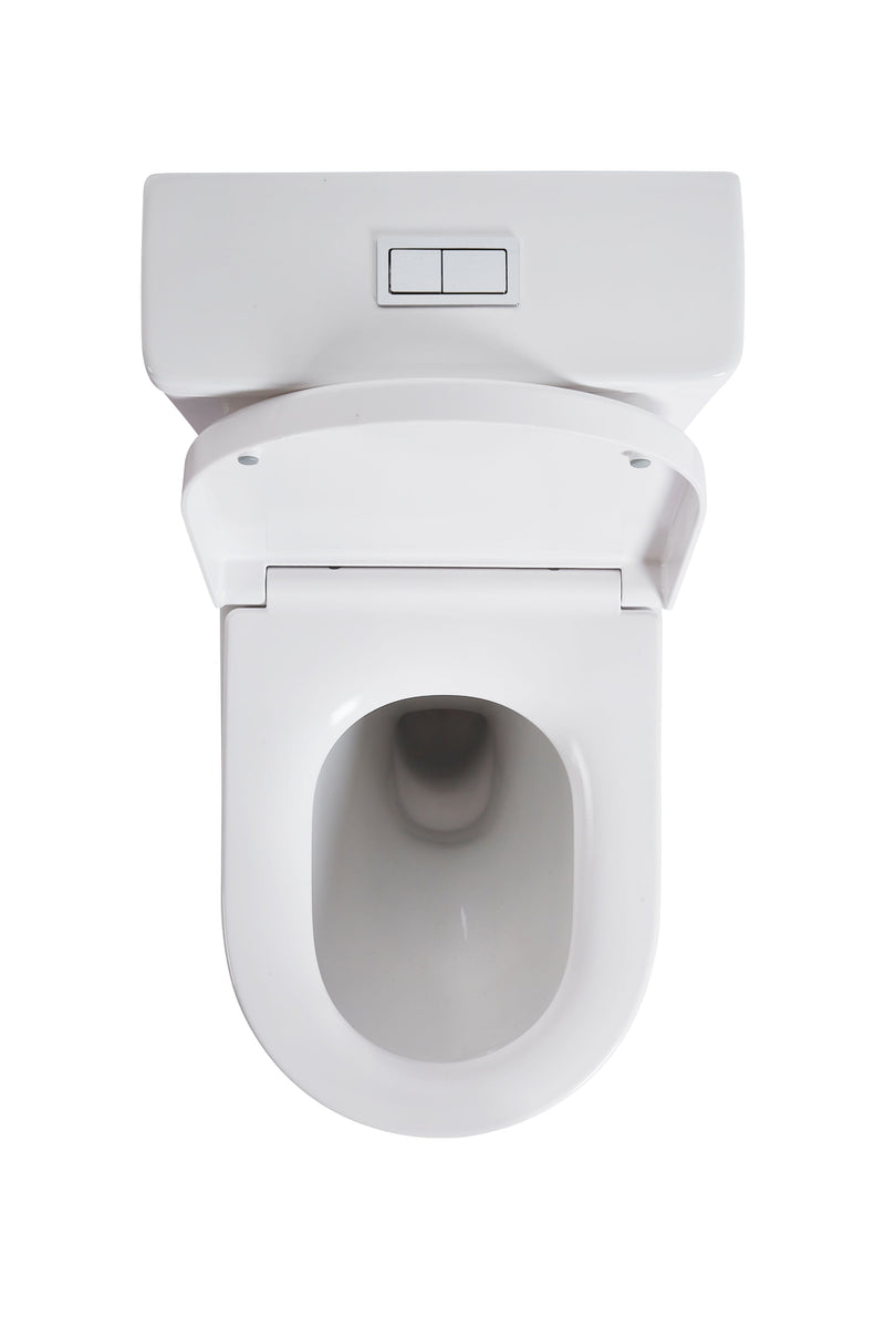 POSEIDON ELVERA BACK TO WALL TOILET SUITE GLOSS WHITE