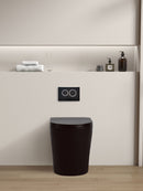 POSEIDON AVIS RIMLESS WALL FACED FLOOR PAN MATTE BLACK