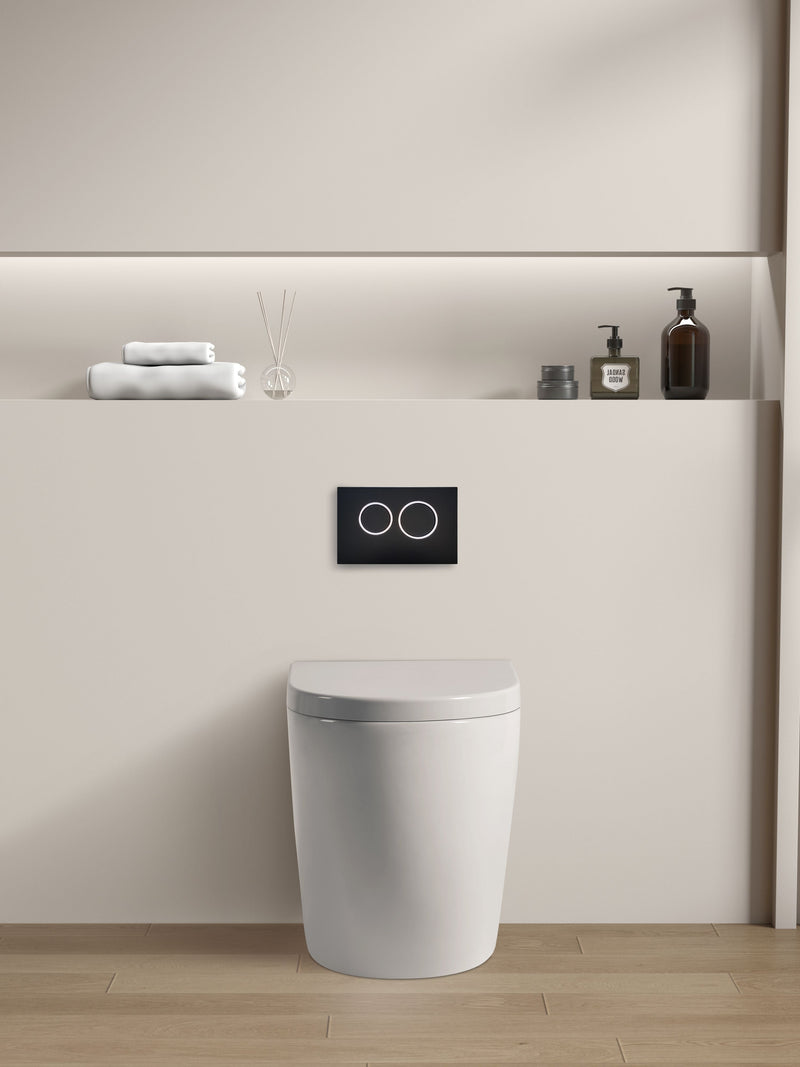 POSEIDON VEDA WALL FACED FLOOR PAN GLOSS WHITE