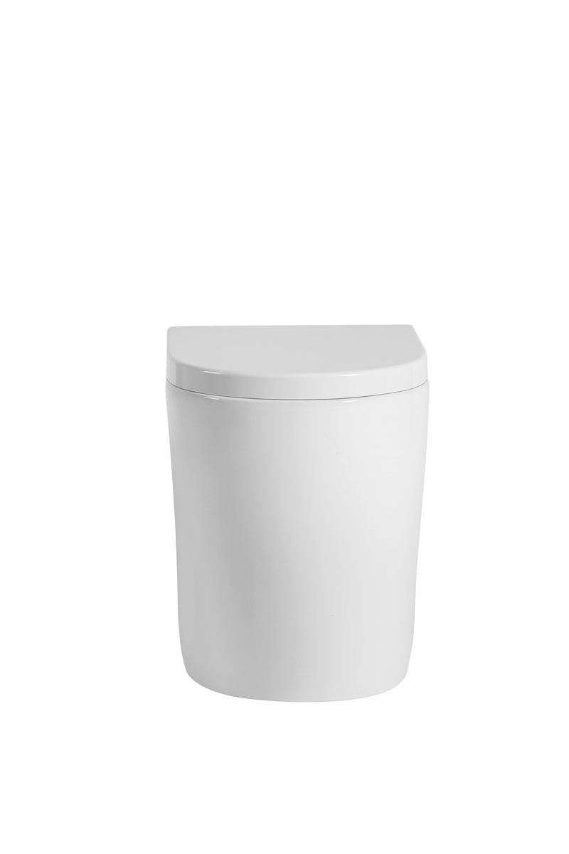 POSEIDON ELVERA TORNADO WALL FACED FLOOR PAN GLOSS WHITE