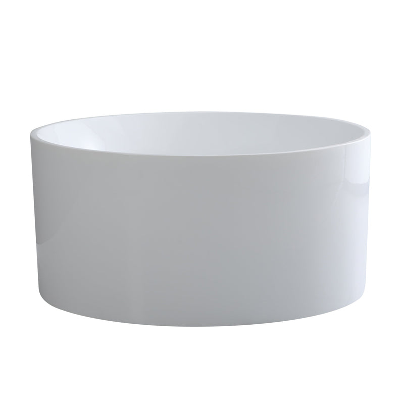 CETO COMO FREESTANDING BATHTUB MATTE WHITE OVERFLOW 1280MM
