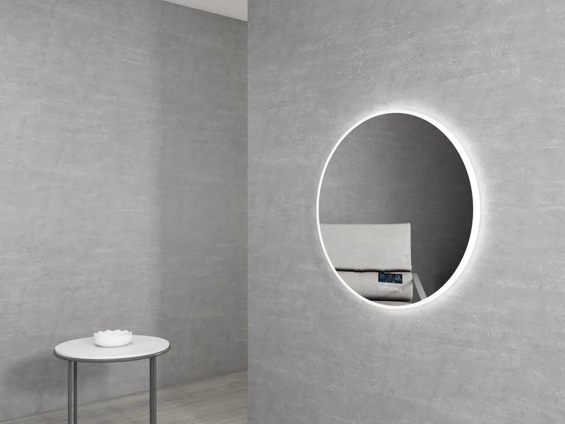 OTTI BRONTE LED MIRROR ROUND WITH BLUETOOTH SPEAKER 800MM
