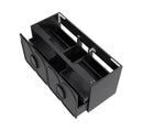 OTTI LAGUNA BLACK AMERICAN OAK 1200MM SINGLE BOWL WALL HUNG VANITY