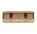OTTI LAGUNA NATURAL AMERICAN OAK 1500MM DOUBLE BOWL WALL HUNG VANITY