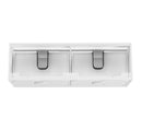 OTTI LAGUNA SATIN WHITE 1500MM DOUBLE BOWL WALL HUNG VANITY