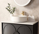 OTTI LAGUNA BLACK AMERICAN OAK 750MM SINGLE BOWL WALL HUNG VANITY