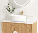 OTTI LAGUNA NATURAL AMERICAN OAK 750MM SINGLE BOWL WALL HUNG VANITY